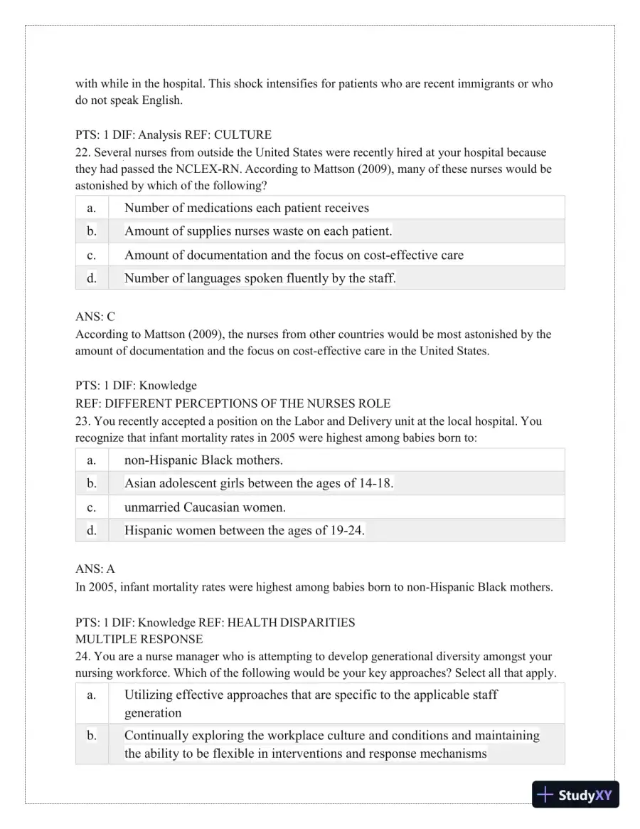 Test Bank for Critical Thinking, Clinical Reasoning, and Clinical Judgment: A Practical Approach, 7th Edition (Chapters 1-7), page 28