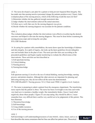 Test Bank for Critical Thinking, Clinical Reasoning, and Clinical Judgment: A Practical Approach, 7th Edition (Chapters 1-7) - Page 8 preview image