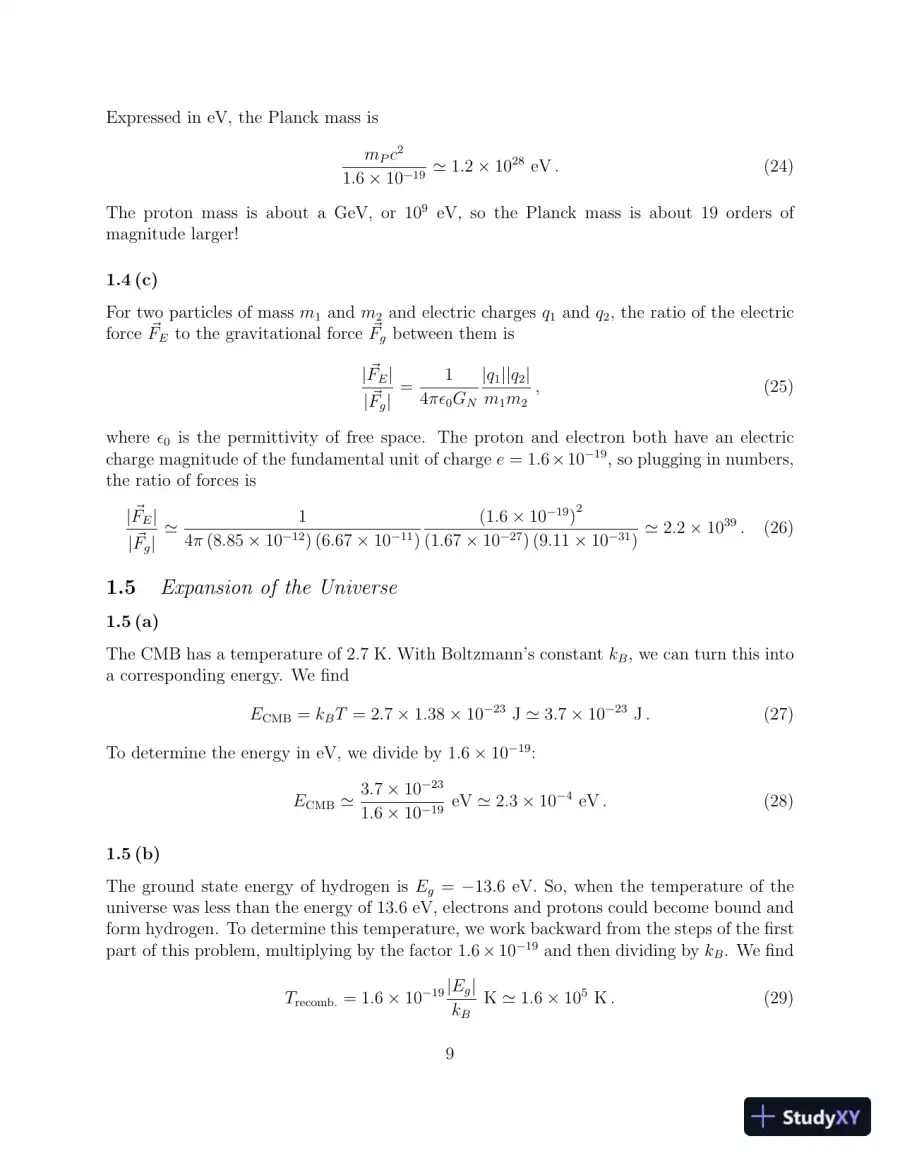 Solution Manual for Elementary Particle Physics: An Intuitive Introduction, 1st Edition, page 10