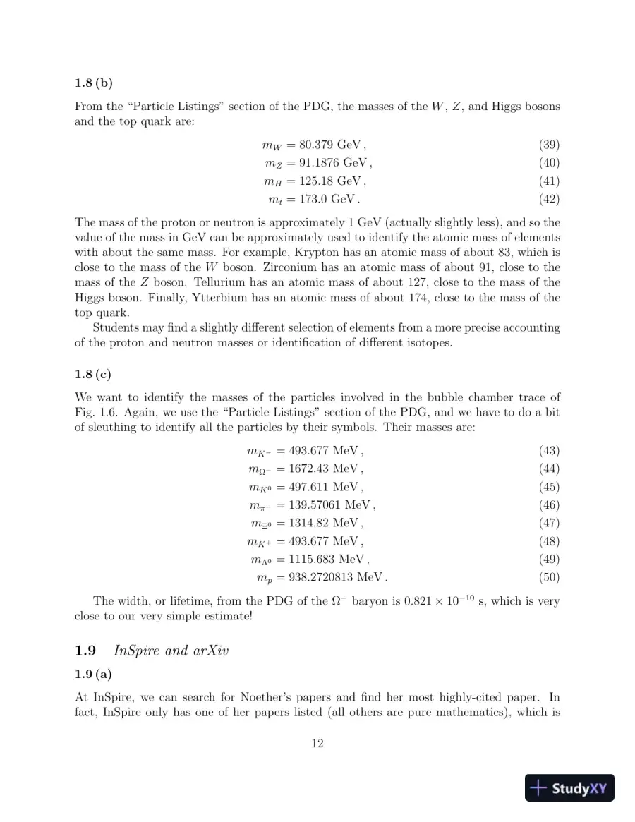 Solution Manual for Elementary Particle Physics: An Intuitive Introduction, 1st Edition, page 13