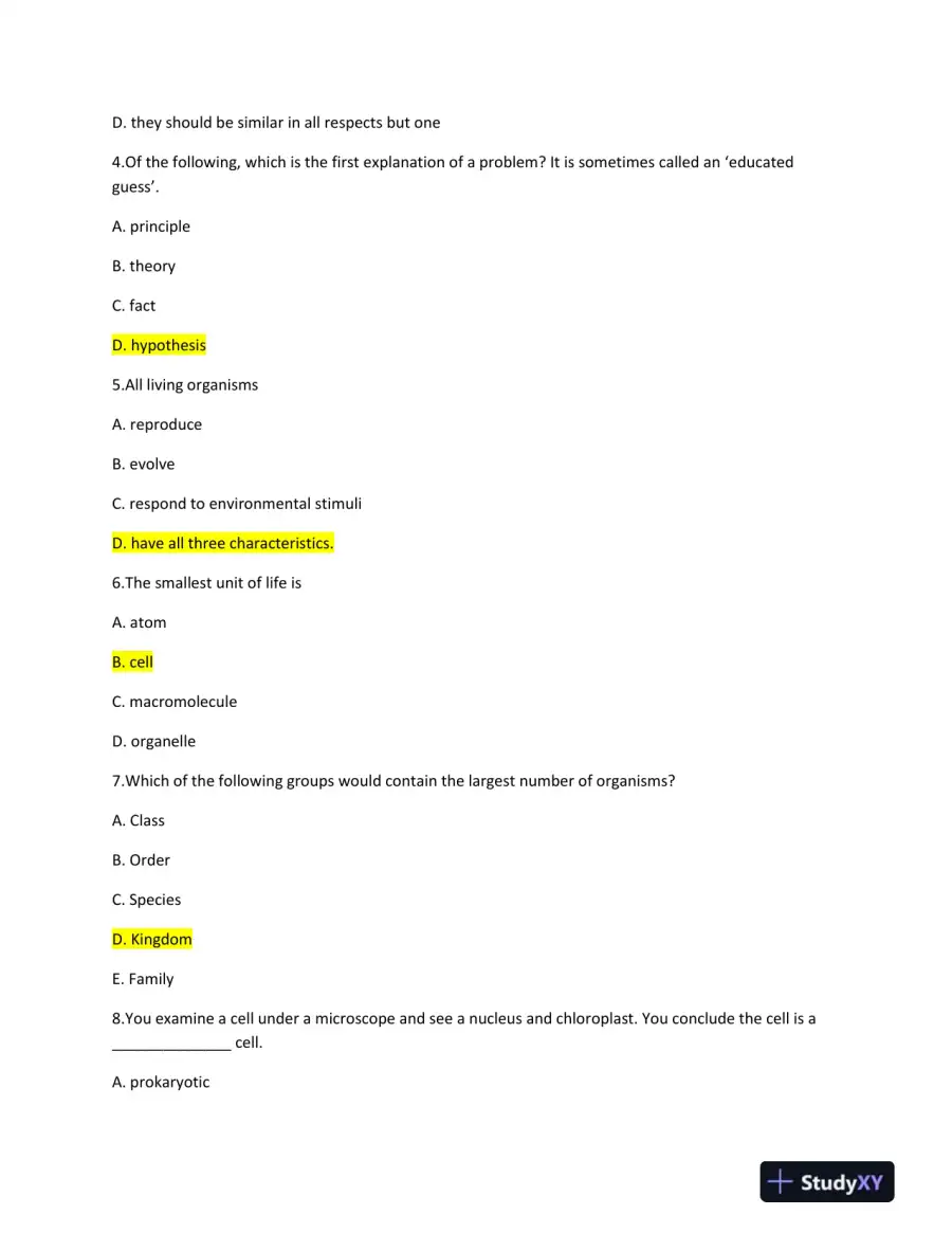 BIOL 101 Final exam, page 3