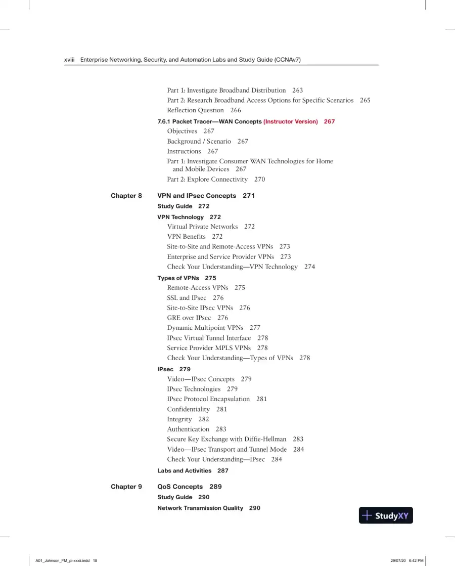 Lecture Notes for Enterprise Networking, Security, and Automation Labs and Study Guide (CCNAv7), page 15