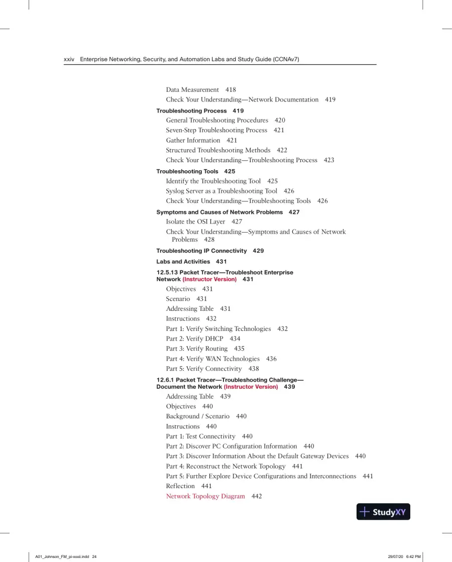 Lecture Notes for Enterprise Networking, Security, and Automation Labs and Study Guide (CCNAv7), page 21