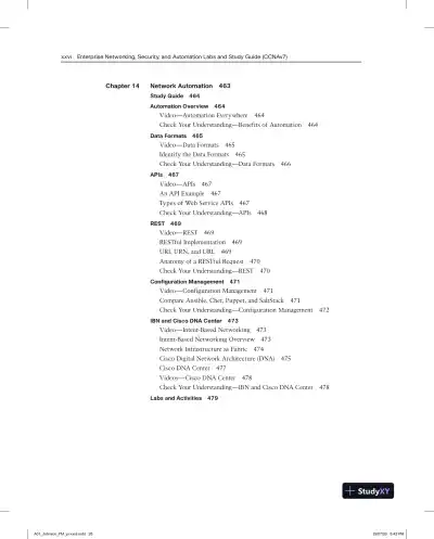 Lecture Notes for Enterprise Networking, Security, and Automation Labs and Study Guide (CCNAv7) - Page 23 preview image