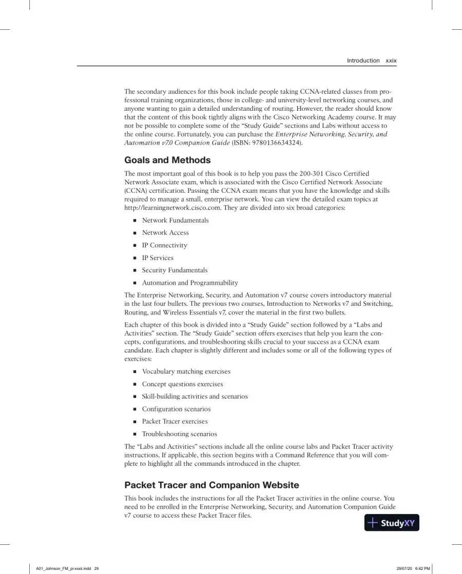 Lecture Notes for Enterprise Networking, Security, and Automation Labs and Study Guide (CCNAv7), page 26