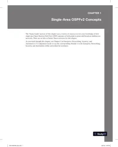 Lecture Notes for Enterprise Networking, Security, and Automation Labs and Study Guide (CCNAv7) - Page 30 preview image