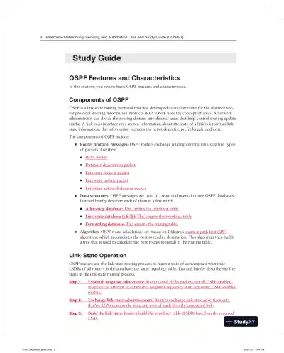 Lecture Notes for Enterprise Networking, Security, and Automation Labs and Study Guide (CCNAv7) - Page 31 preview image