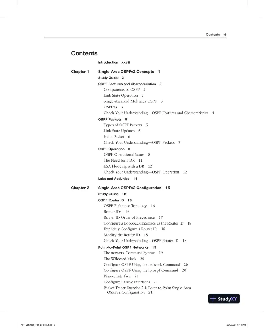 Lecture Notes for Enterprise Networking, Security, and Automation Labs and Study Guide (CCNAv7), page 4