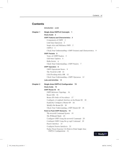 Lecture Notes for Enterprise Networking, Security, and Automation Labs and Study Guide (CCNAv7) - Page 4 preview image