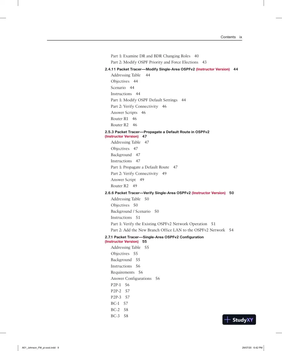 Lecture Notes for Enterprise Networking, Security, and Automation Labs and Study Guide (CCNAv7), page 6