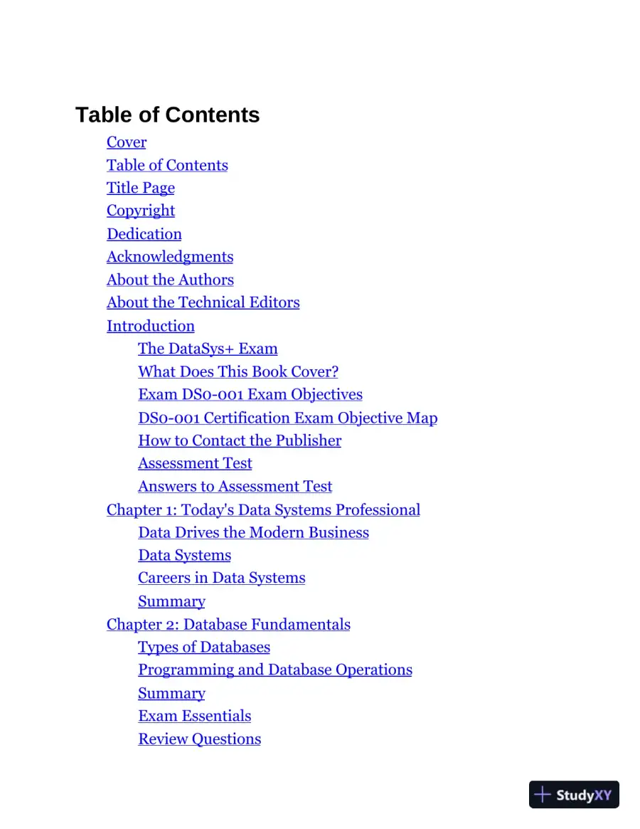 CompTIA DataSys+ Study Guide : Exam DS0-001 (2023), page 3