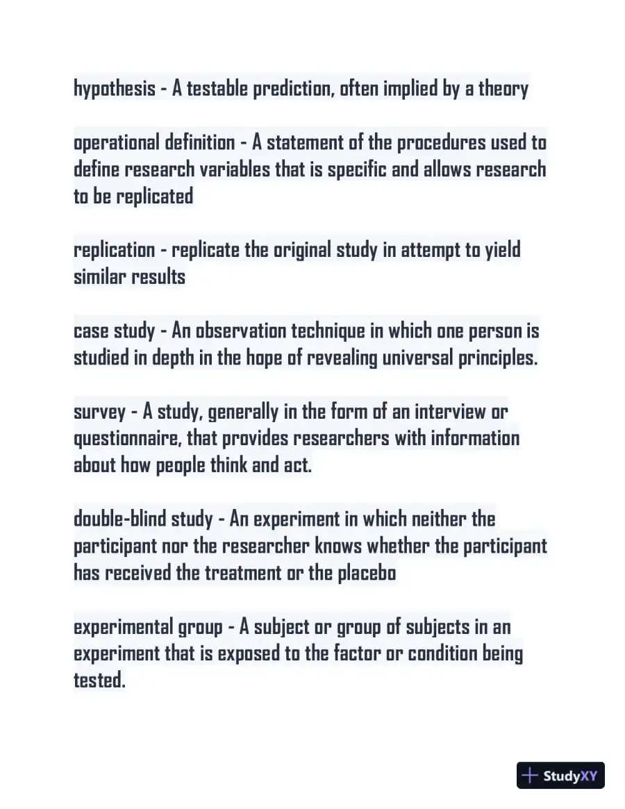 AP Psychology Unit 1-7 Practice Exam with Answers (880 Solved Questions), page 4