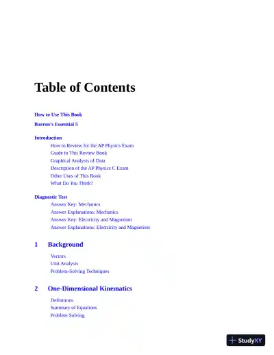 AP Physics C Premium, 2023: 4 Practice Tests + Comprehensive Review + Online Practice (2022) - Page 9 preview image