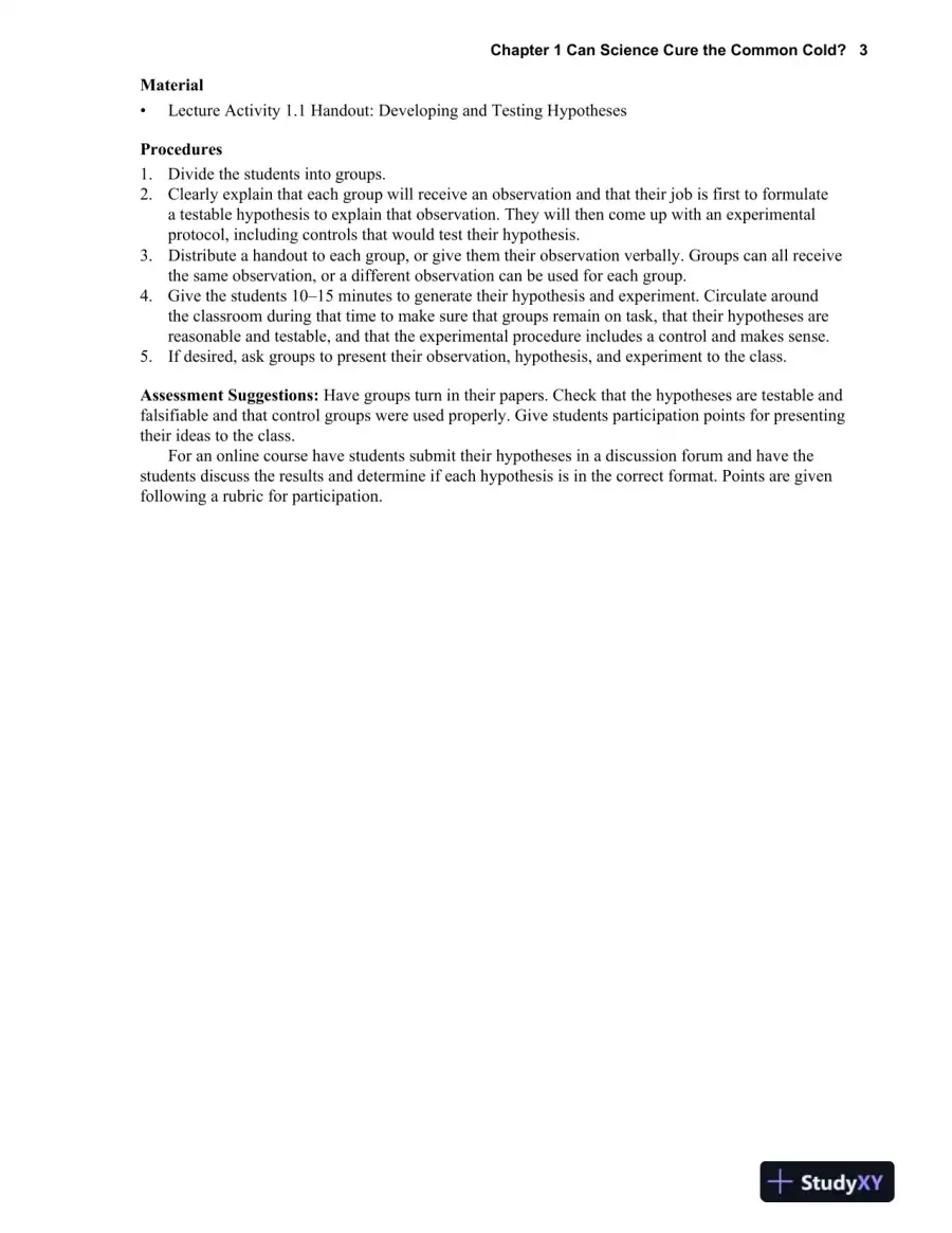 Solution Manual for Biology Science for Life, 4th Edition, page 7