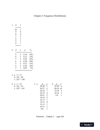 Statistics For The Behavioral Sciences, 9th Edition Solution Manual - Page 6 preview image