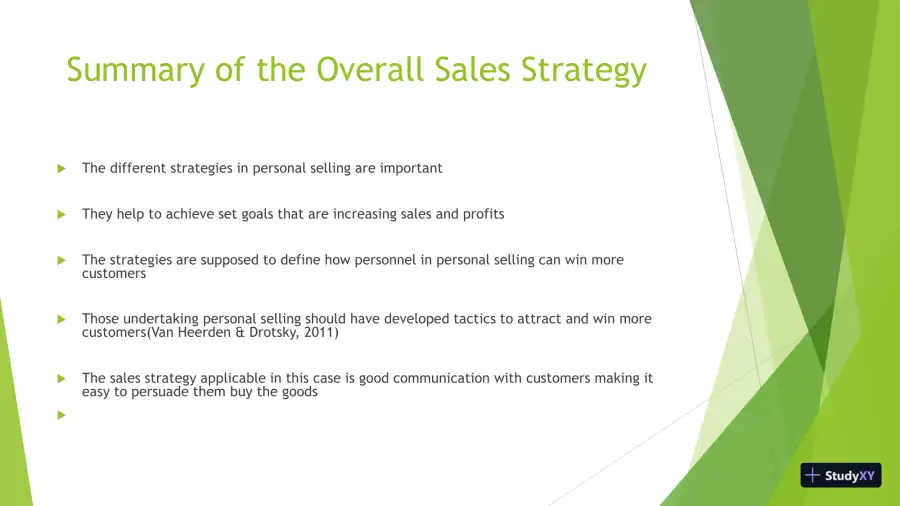 Steps In Personal Selling, page 5
