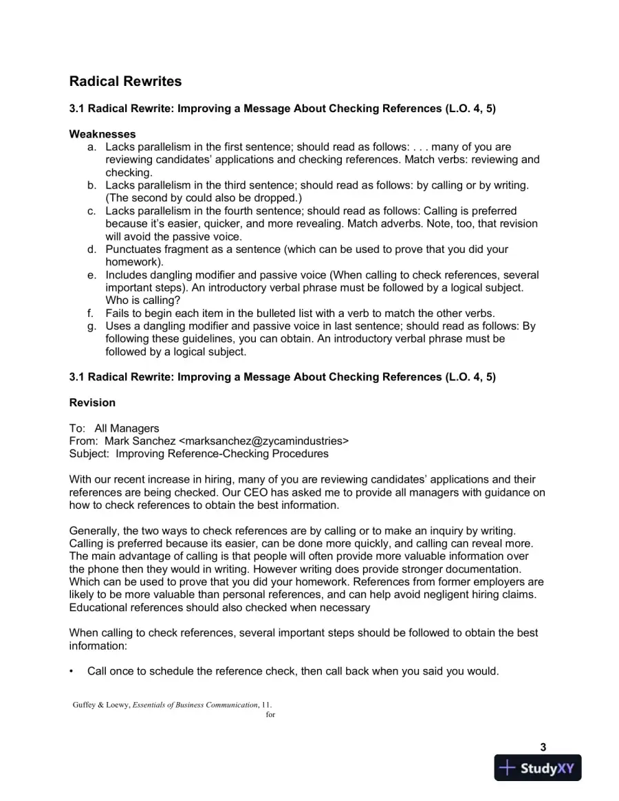 Solution Manual For Essentials of Business Communication, 11th Edition, page 13