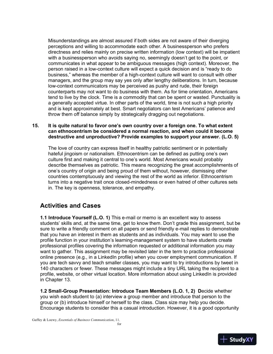 Solution Manual For Essentials of Business Communication, 11th Edition, page 3
