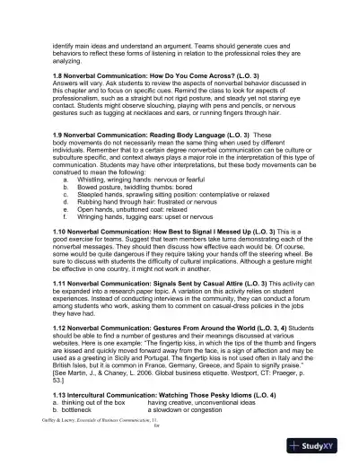 Solution Manual For Essentials of Business Communication, 11th Edition - Page 5 preview image