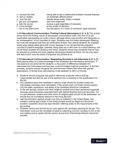 Solution Manual For Essentials of Business Communication, 11th Edition - Page 6 preview image