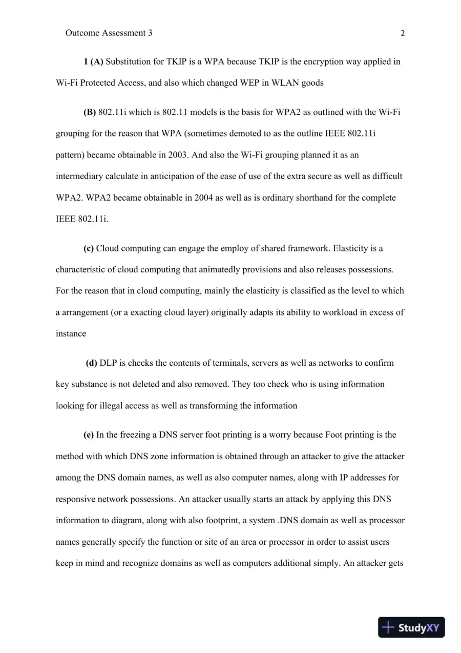 Comprehensive Security Measures and Technologies for Wireless Networks and Data Storage Systems: Outcome Assessment 3, page 3