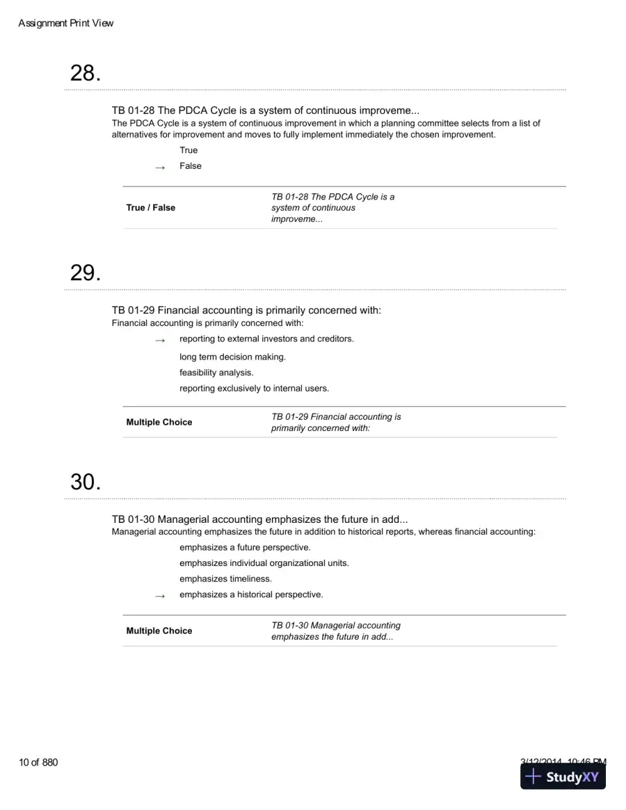 Introduction To Managerial Accounting With Connect With Smartbook, 4th Edition Test Bank, page 11