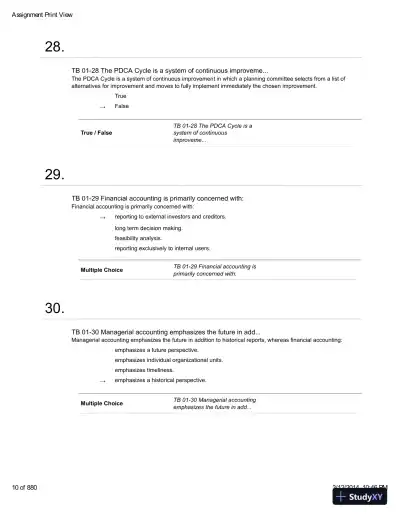 Introduction To Managerial Accounting With Connect With Smartbook, 4th Edition Test Bank - Page 11 preview image