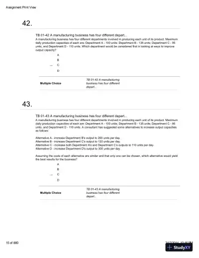 Introduction To Managerial Accounting With Connect With Smartbook, 4th Edition Test Bank - Page 16 preview image