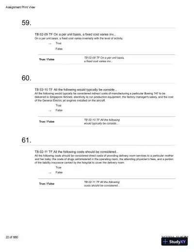 Introduction To Managerial Accounting With Connect With Smartbook, 4th Edition Test Bank - Page 23 preview image