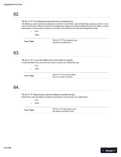 Introduction To Managerial Accounting With Connect With Smartbook, 4th Edition Test Bank - Page 24 preview image