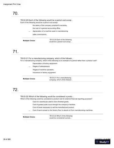 Introduction To Managerial Accounting With Connect With Smartbook, 4th Edition Test Bank - Page 27 preview image