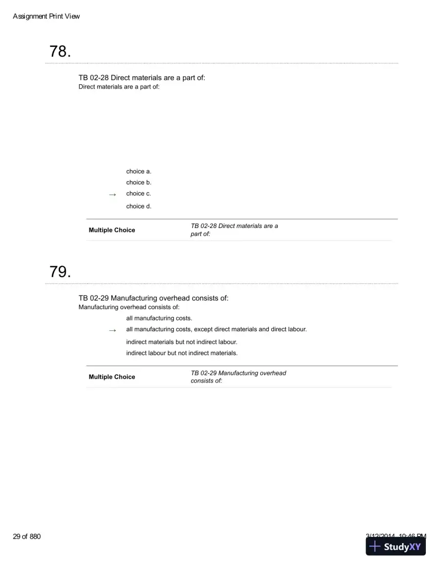 Introduction To Managerial Accounting With Connect With Smartbook, 4th Edition Test Bank, page 30