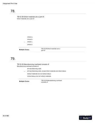 Introduction To Managerial Accounting With Connect With Smartbook, 4th Edition Test Bank - Page 30 preview image