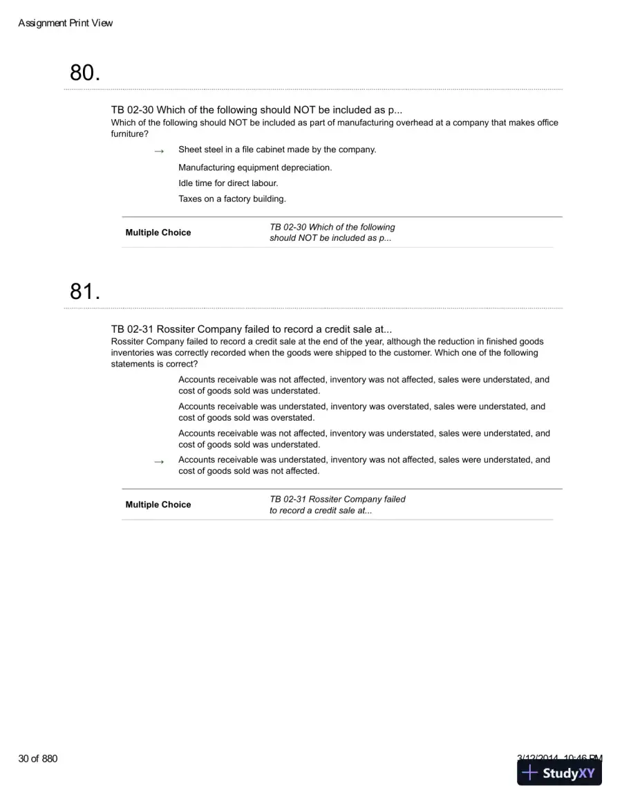 Introduction To Managerial Accounting With Connect With Smartbook, 4th Edition Test Bank, page 31