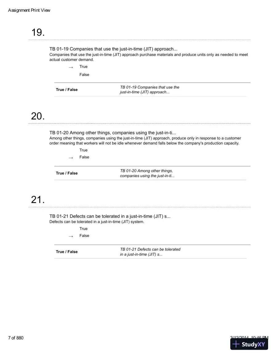 Introduction To Managerial Accounting With Connect With Smartbook, 4th Edition Test Bank, page 8