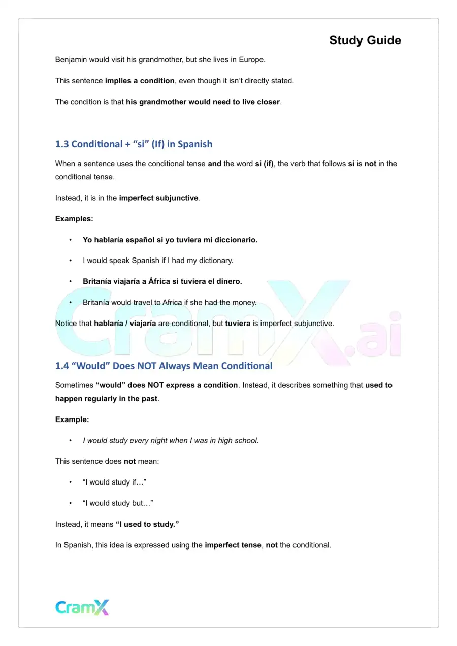 Spanish II - New Verb Tenses, page 2