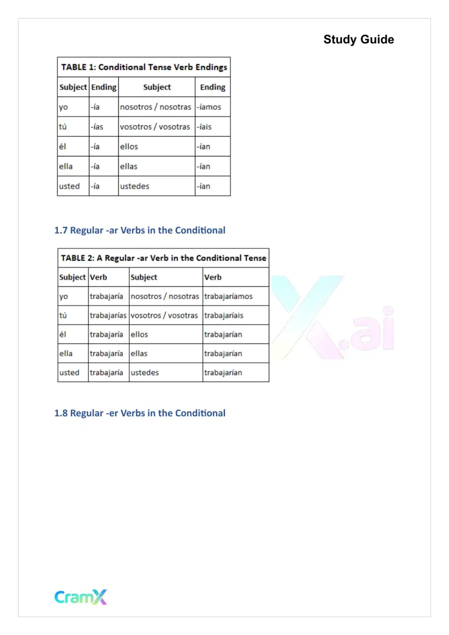 Spanish II - New Verb Tenses, page 4