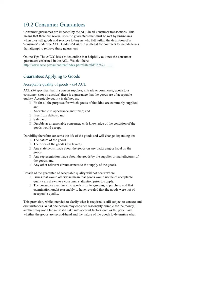 Contract and Consumer Protection Law, page 5