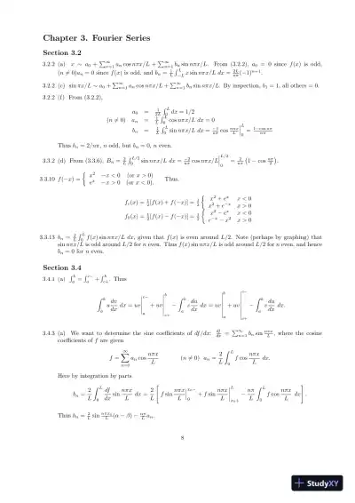 Solution Manual for Applied Partial Differential Equations with Fourier Series and Boundary Value Problems, 5th Edition - Page 10 preview image