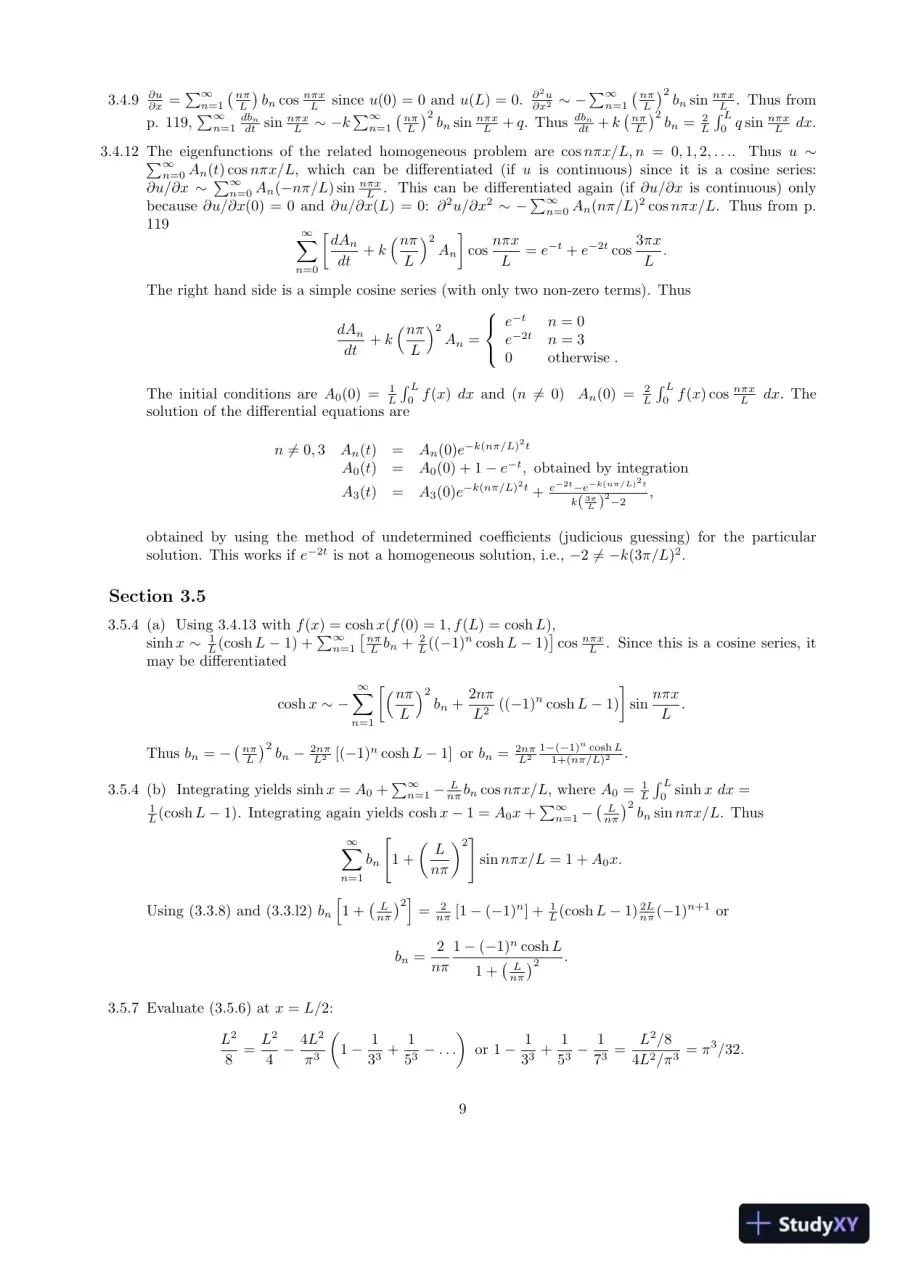 Solution Manual for Applied Partial Differential Equations with Fourier Series and Boundary Value Problems, 5th Edition, page 11