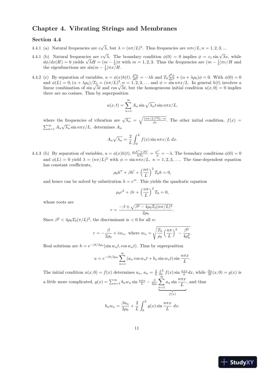Solution Manual for Applied Partial Differential Equations with Fourier Series and Boundary Value Problems, 5th Edition, page 13