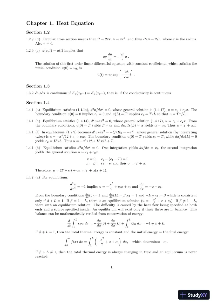 Solution Manual for Applied Partial Differential Equations with Fourier Series and Boundary Value Problems, 5th Edition, page 3