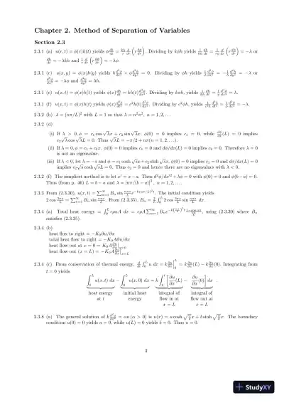 Solution Manual for Applied Partial Differential Equations with Fourier Series and Boundary Value Problems, 5th Edition - Page 5 preview image