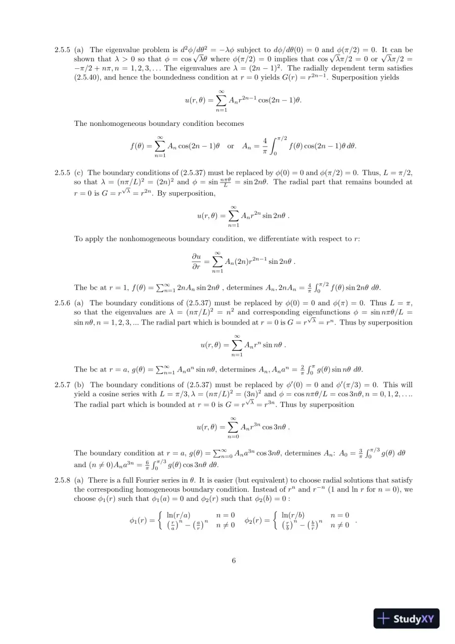 Solution Manual for Applied Partial Differential Equations with Fourier Series and Boundary Value Problems, 5th Edition, page 8