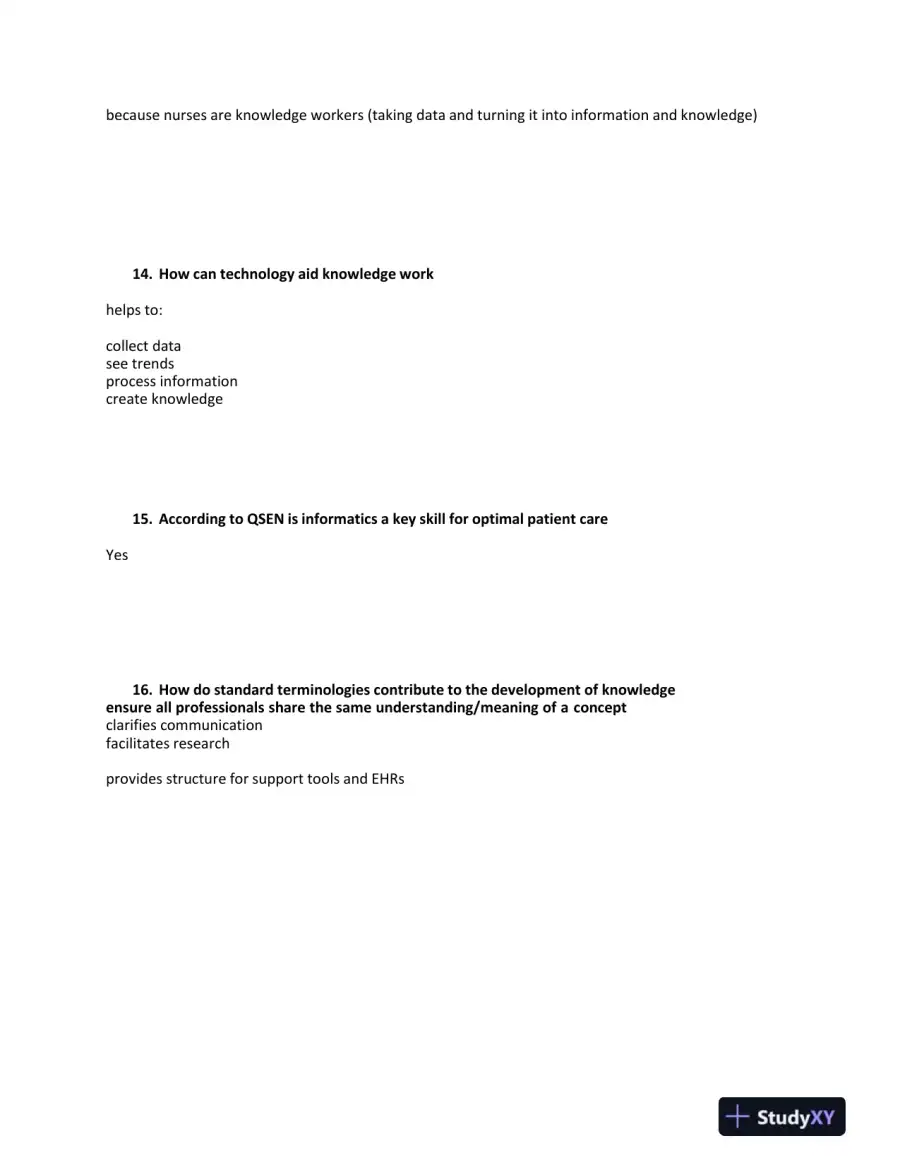 NR599 Computer Science Midterm Exam 2 With Answers (109 Solved Questions), page 5