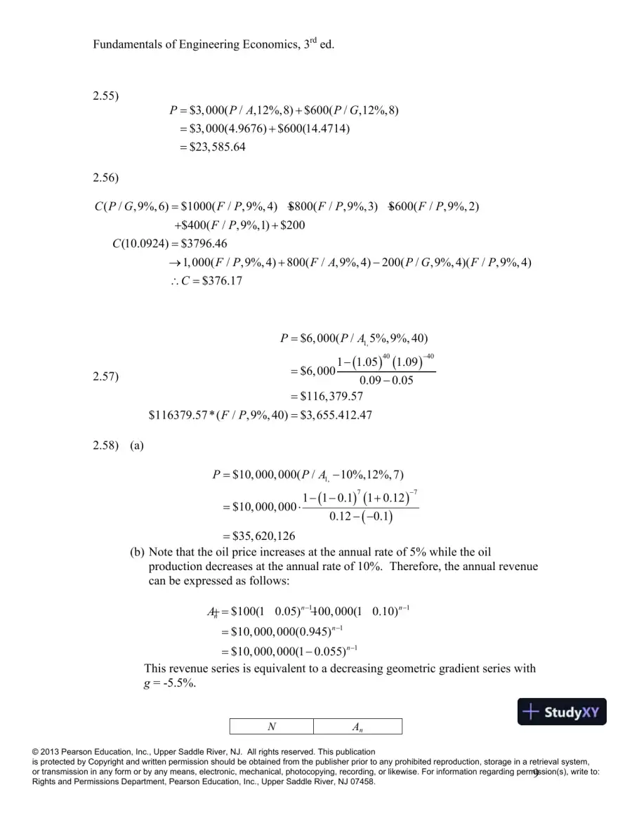 Solution Manual For Fundamentals Of Engineering Economics, 3rd Edition, page 11