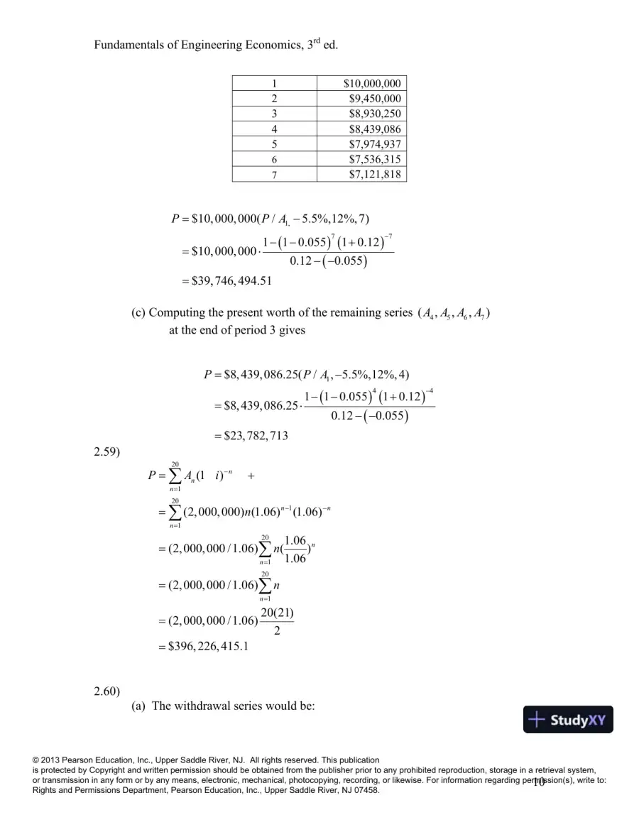 Solution Manual For Fundamentals Of Engineering Economics, 3rd Edition, page 12