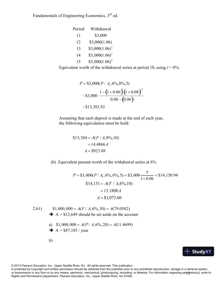 Solution Manual For Fundamentals Of Engineering Economics, 3rd Edition, page 13