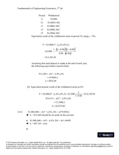 Solution Manual For Fundamentals Of Engineering Economics, 3rd Edition - Page 13 preview image