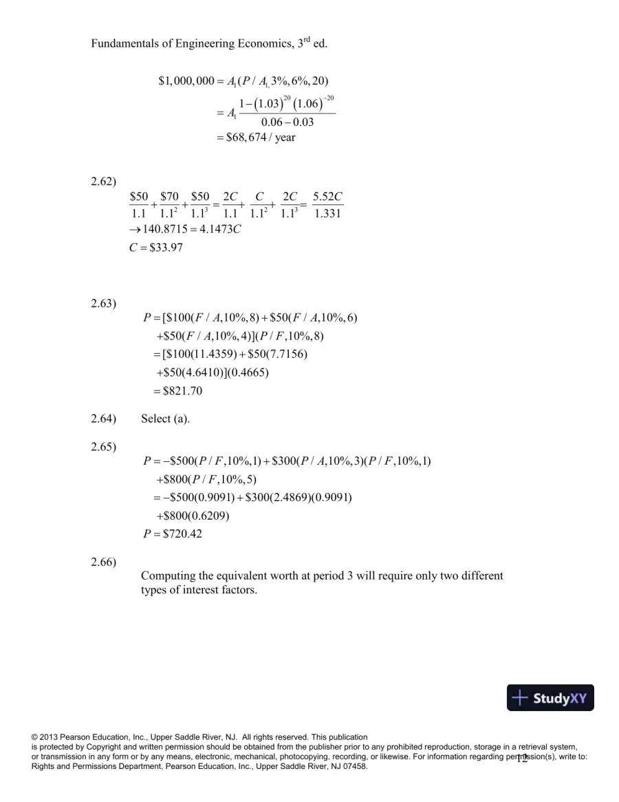 Solution Manual For Fundamentals Of Engineering Economics, 3rd Edition, page 14